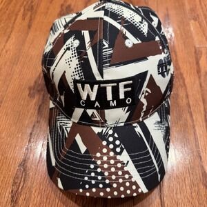 WTFCAMO Camouflage Altre Hunting Cap Graphic Print Baseball Hat Brown Black Hunt